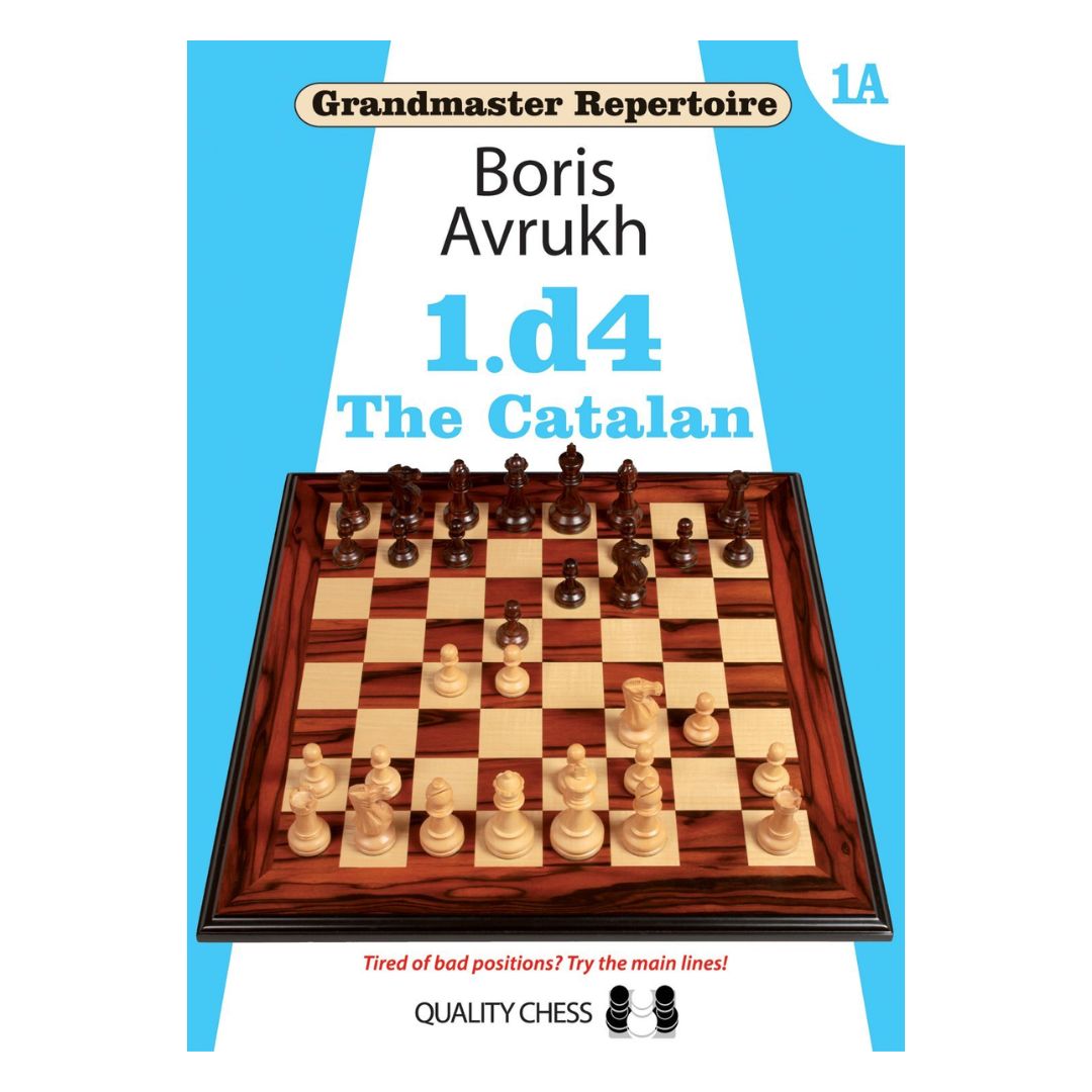 Omslaget till Grandmaster Repertoire - 1.d4, Volume 1A av Boris Avrukh - en detaljerad guide till Catalan, Bogo-Indian och Benoni, med en avancerad och uppdaterad repertoar för 1.d4-spelare.