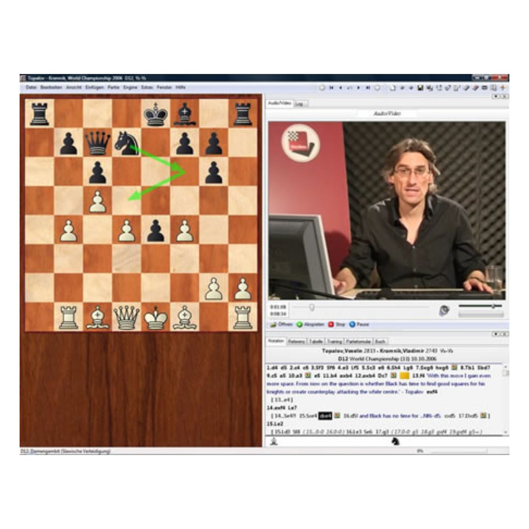 Powerplay 8 DVD visar skillnaden mellan springare och löpare på schackbrädet