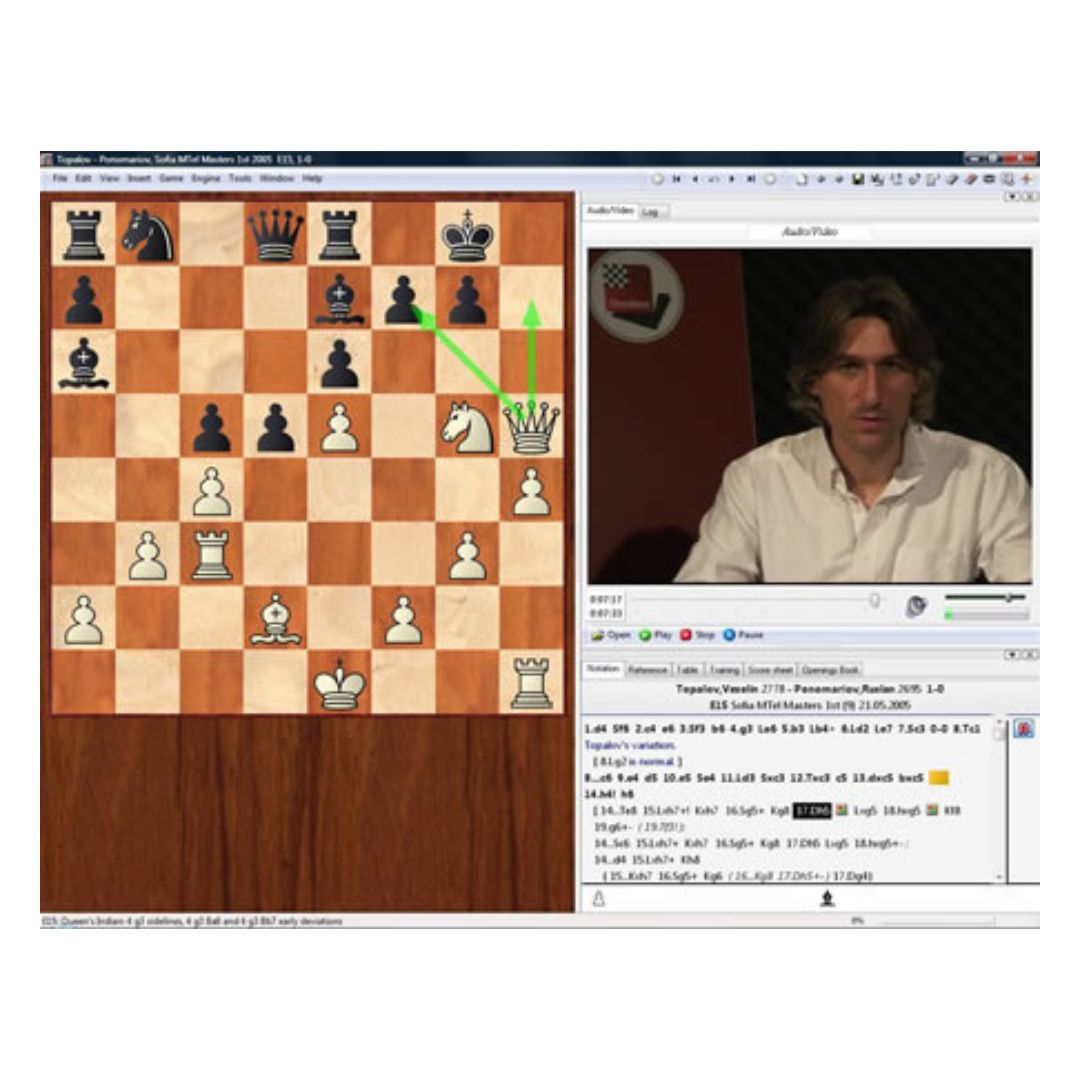 Power play 11 defence är en del av serien utarbetad av Daniel King som visar en ställning där de vita schackpjäserna är på väg att schackmata svarta.