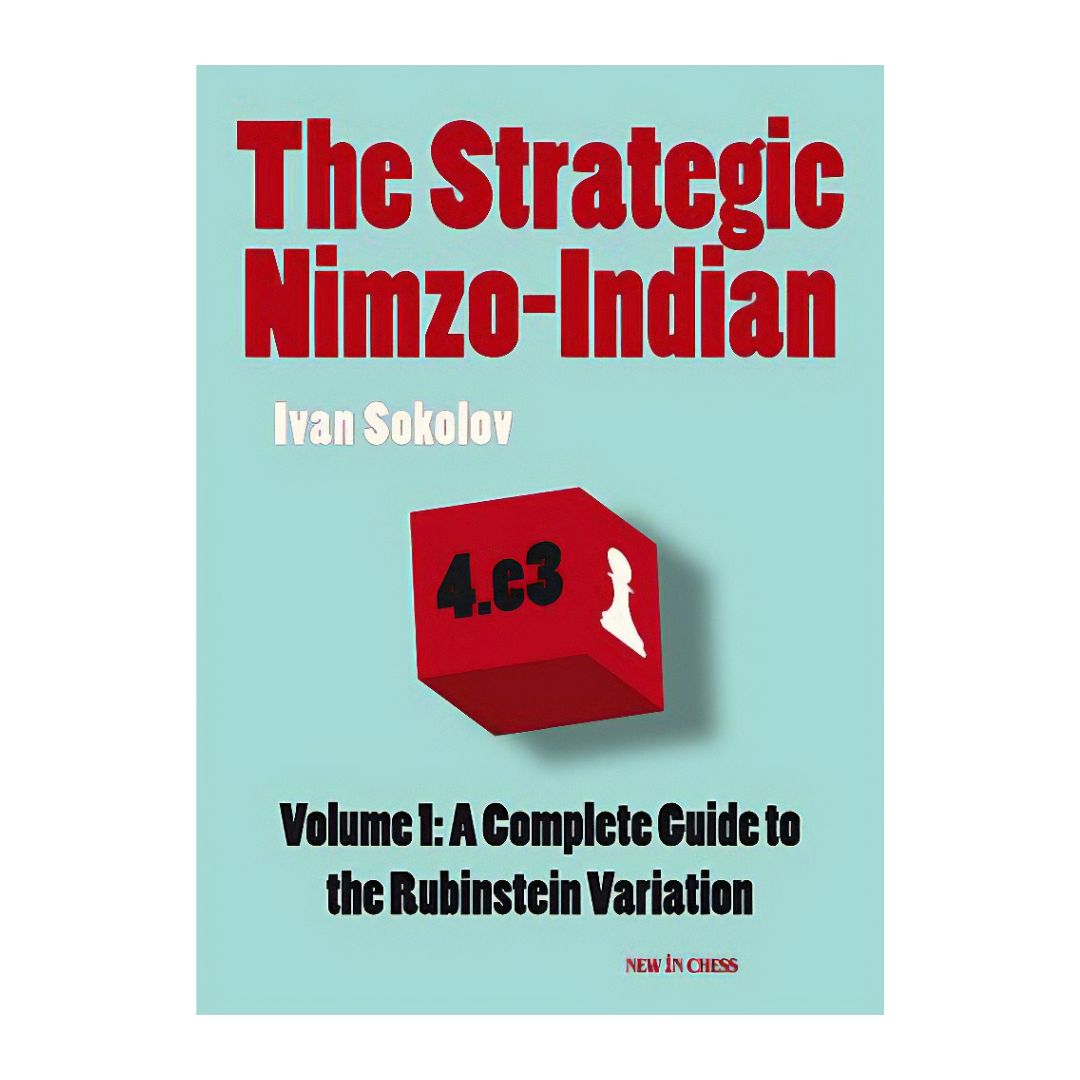 The strategic nimzo-indian är en schackbok om öppningen skriven av ivan sokolov med en röd kub på omslaget om Nimzo-indian defense