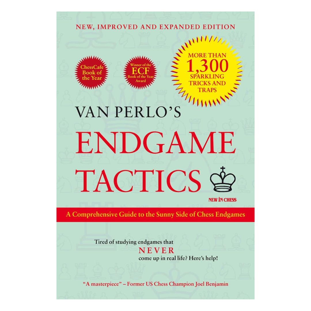 I Van Perlos Endgame Tactics presenteras slutspilstaktiker genom exempel från verkliga partier, vilket gör träningen underhållande.