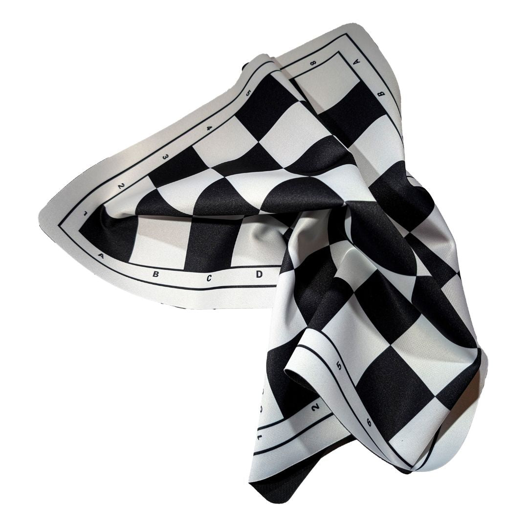 Skrynklat, rullbart schackbräde i slitstarka material