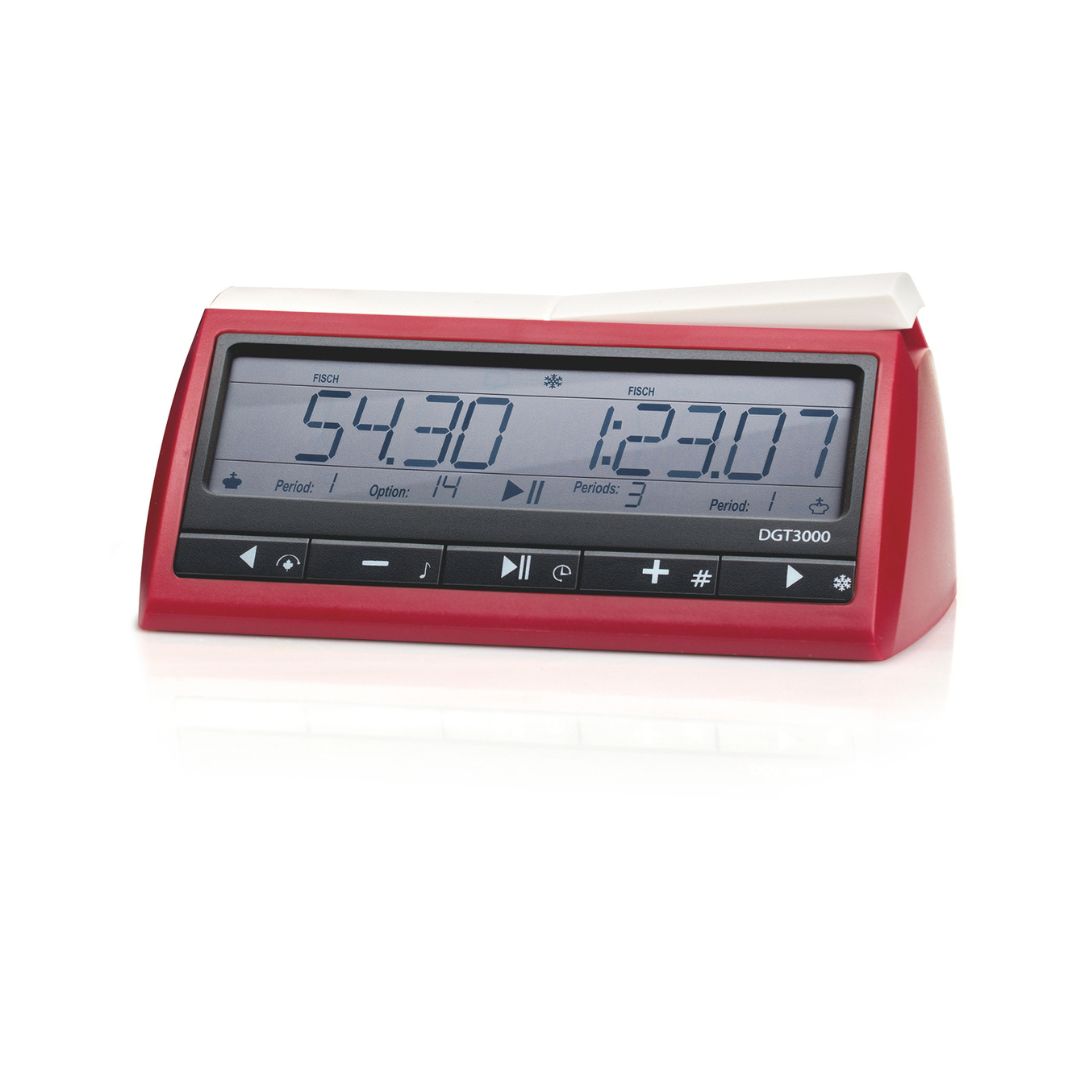 DGT3000 schackklocka som kan användas som timer när man vill sätta fart på sitt schackspel