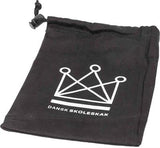 Handgjorda bruna lyxiga Staunton-schackpjäser med klassisk springare - inkl. pjäspåse