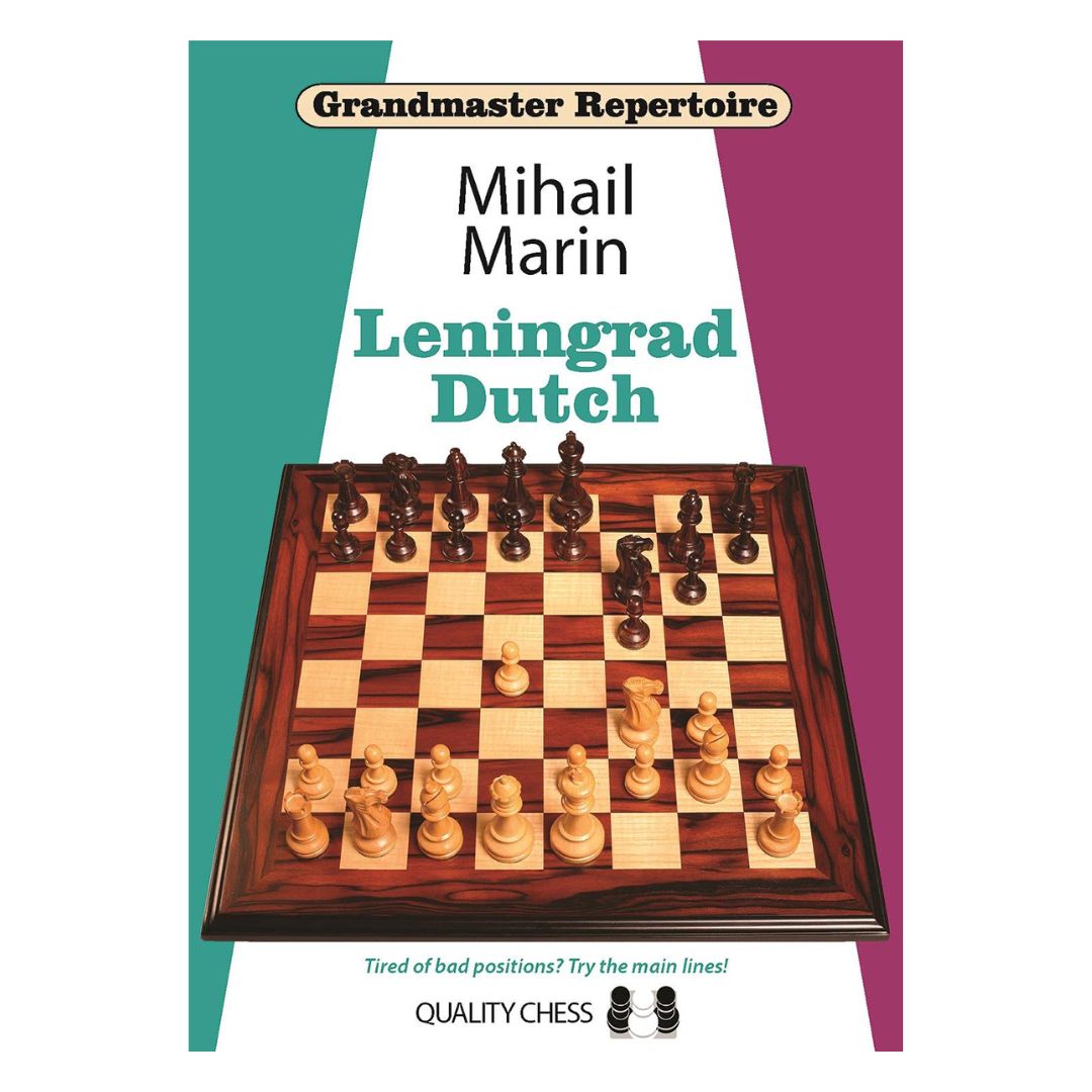 Omslag till ”Grandmaster Repertoire - Leningrad Dutch” av Mihail Marin - en djupgående guide till holländskt med fianchetto.