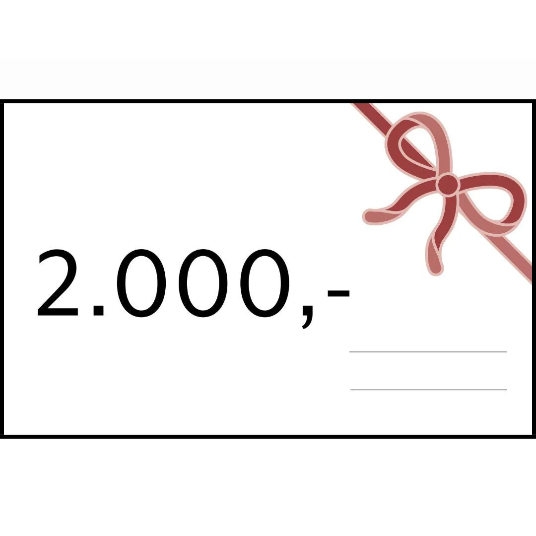 Presentkort til Schackshoppen 2.000 kr