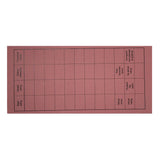 Baksidan av ett rundkort från Dansk Skaksalg, som kan användas för att anordna en schackturnering i Monrad-format här i färgen ljusrosa.