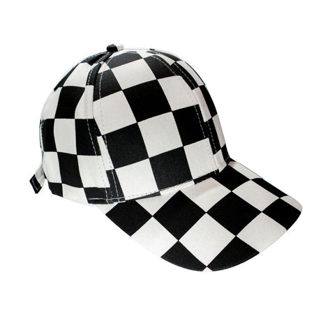 Keps med skaktern i onesize med justerbar rem på baksidan