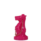 Rosa nyckelring med hopp finns att köpa i skakshoppen - en del av Dansk Skoleskak