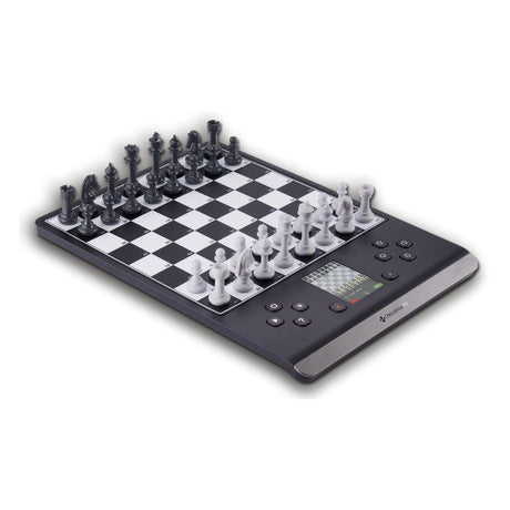 Schackshoppen Chess Genius PRO schackdator med premium träschackbräde och schackpjäser för avancerat schackspel.