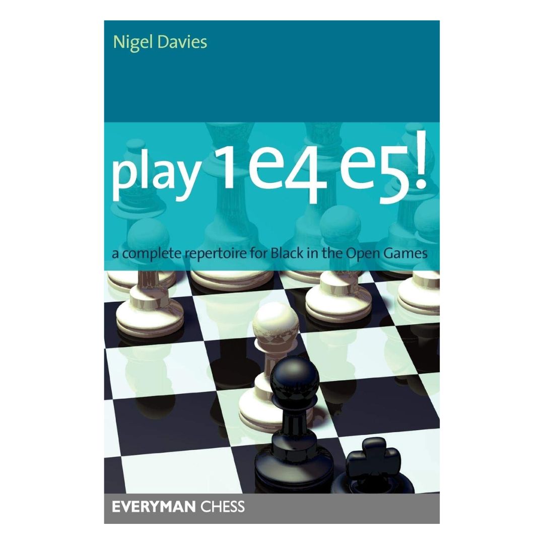 I Play 1e4 e5! presenterar den brittiske stormästaren Nigel Davies ett stridsklart och vattentätt öppningsrepertoar för svart med 1.e4.