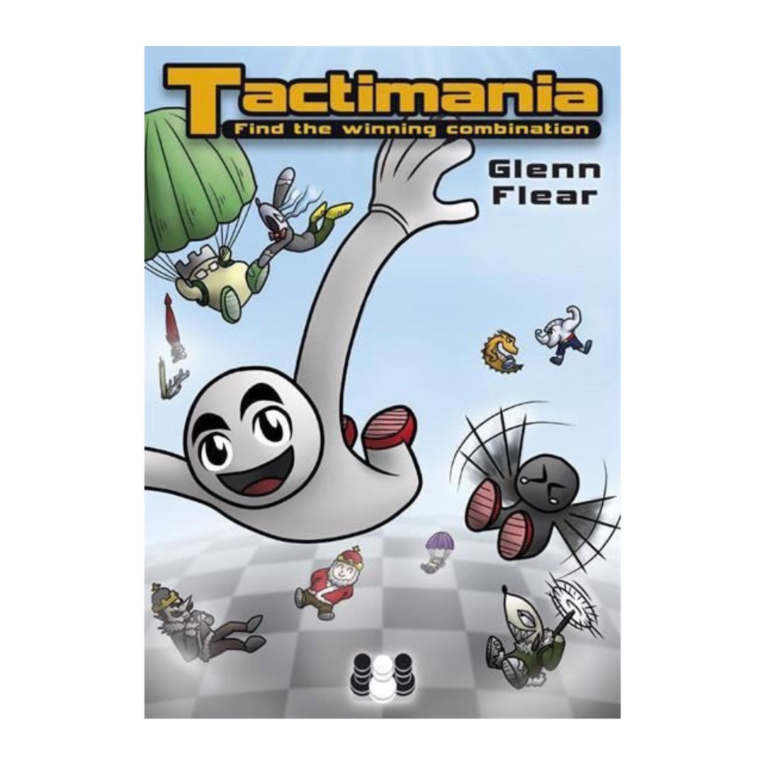 tactimania är en schackbok med uppgifter för schackspelaren som lär sig att sätta schack matt och öva grundläggande taktik på schackbrädet