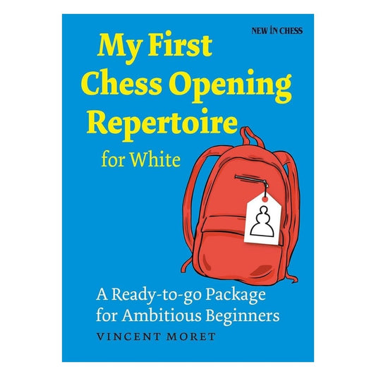 My First chess opening repertoire for white er en skakbog der giver skakspilleren et komplet åbningsrepertoire med de hvide brikker udgivet af new in chess