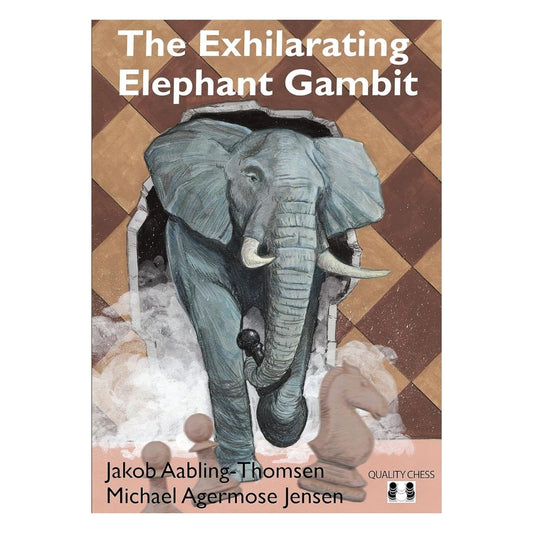 The exhilarating elephant gambit er en skakbog skrevet af de to danskere Jakob Aabling-Thomsen og Michael Agermose Jensen med en stor elefant på forsiden