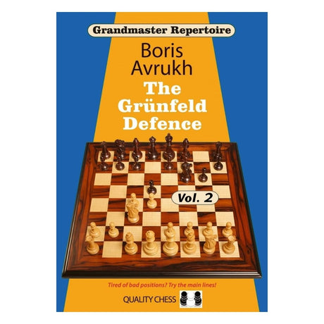 Andra volymen i Grandmaster Repertoire-serien av Boris Avrukh om Grunfeld-försvaret utgiven av Quality Chess