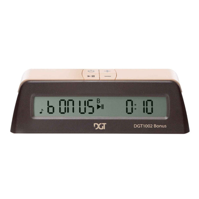 DGT1002 är den perfekta klockan med sina enkla matta färger som ger schackspelaren möjlighet att spela med extra tid.