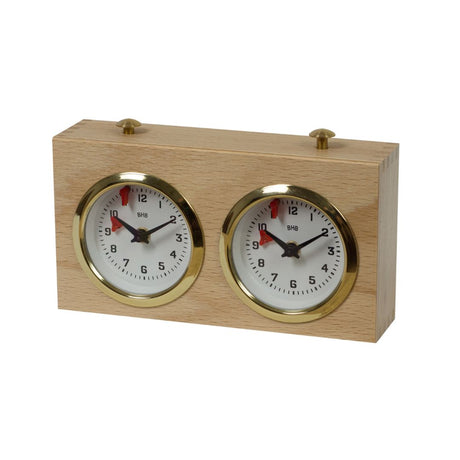 Retro analogt skakur, som är känt från The Queen's Gambit, sett framifrån