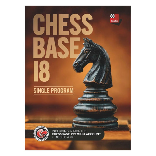 Chessbase 18 single program er det ultimative skakprogram til skakspiller epå alle niveauer