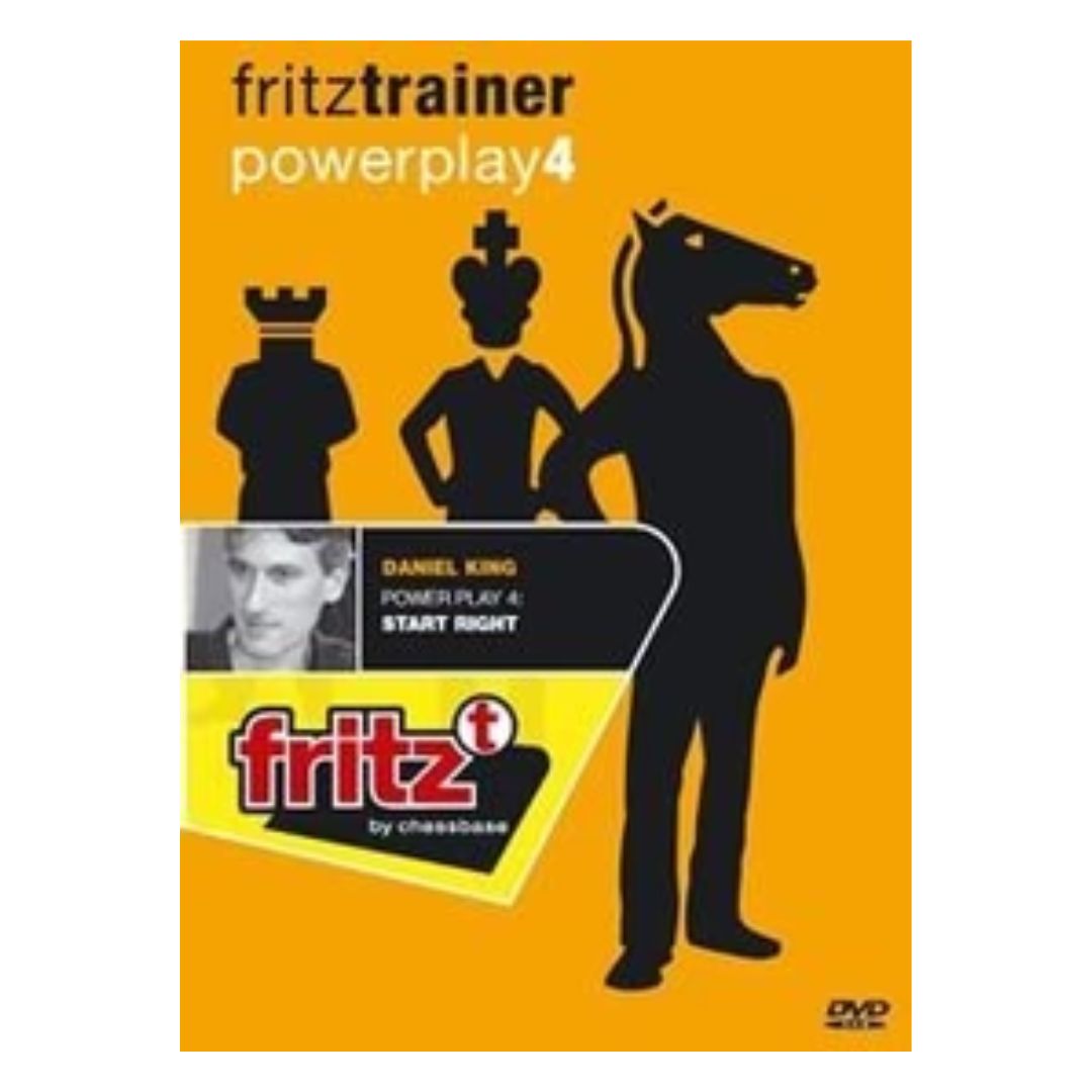 Framsidan på DVD:n i Chessbases Fritztrainer-serie Powerplay, som handlar om att spela öppningsspelet i schack korrekt.