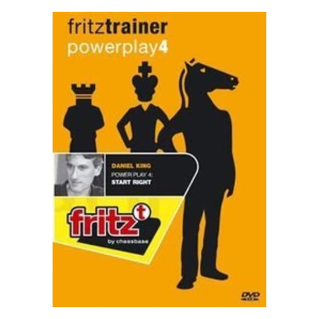 Framsidan på DVD:n i Chessbases Fritztrainer-serie Powerplay, som handlar om att spela öppningsspelet i schack korrekt.