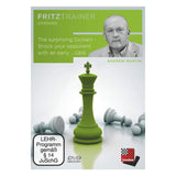 Omslag på en DVD i Chessbase Fritztrainer The Surprising Sicilian av schackspelaren Andrew Martin