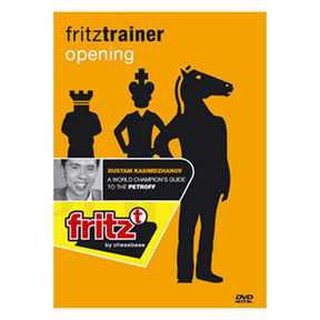Omslaget till schack-DVD:n A World Champion's Guide to the Petroff av GM Rustam Kasimdzhanov