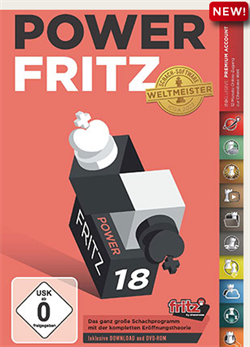 Power Fritz 18 - DVD det bästa schackprogrammet för PC