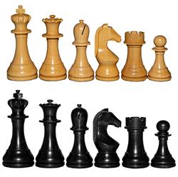 Exklusiva World Chess Design schackpjäser. Kung 95 mm. - används vid VM
